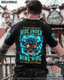 Your Demons Hide Under your Bed Mine Hide in My Head Blue Flame Skull Gothic AOP Shirts _1_ 2waql