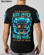 Your Demons Hide Under your Bed Mine Hide in My Head Blue Flame Skull Gothic AOP Shirts _9_ CoZi1