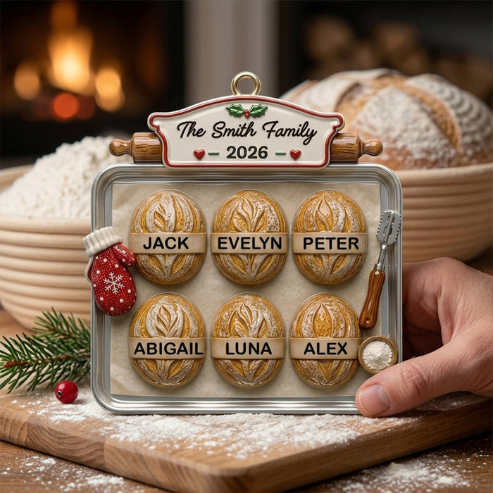 Bake Some Joy This Christmas- Personalized Acrylic Ornament - Gift For Family
