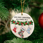 our first christmas as a family stocking personalized ornament 3