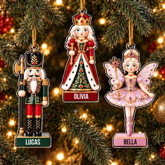 the nutcracker custom name and character personalized ornament 2