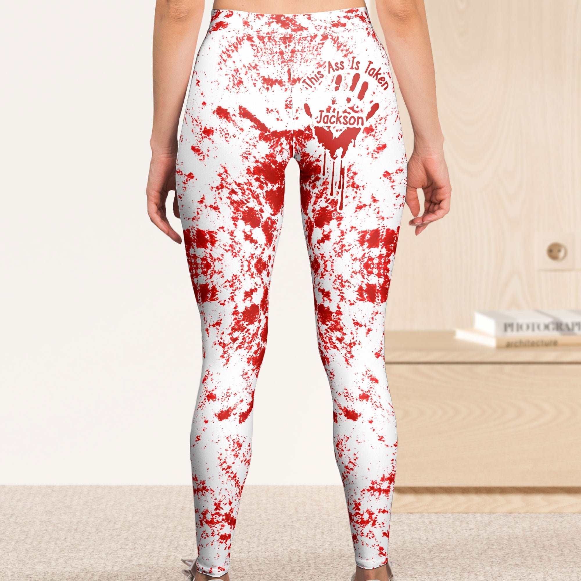 this a belongs to halloween costume 3d bloody creepy version for her wife girlfriend personalized leggings 3_866b8487 f027 4b8a 8460 12454c96692f